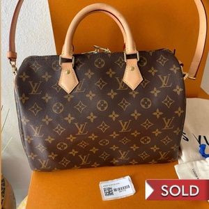❌Sold ❌Louis Vuitton Speedy 30 Bandouliere